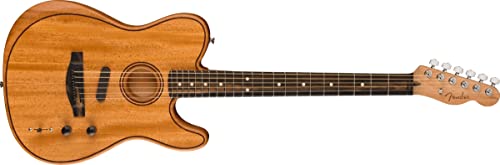 Fender Acoustasonic Telecaster Mahogany Acoustic Electric Guitar, Natural