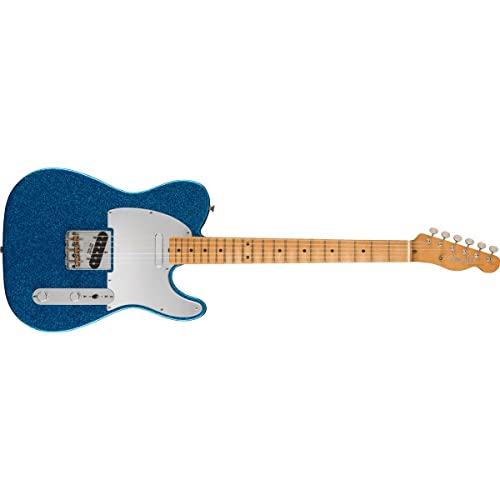 Fender J Mascis Telecaster Electric Guitar, Blue Sparkle