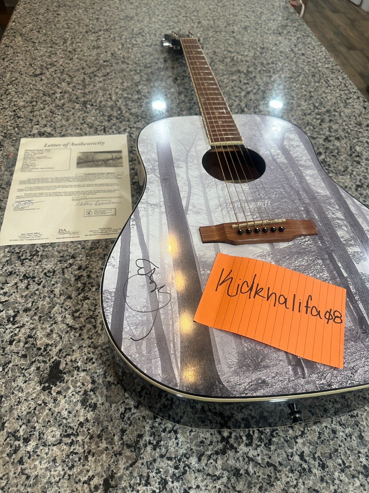 Taylor Swift Signed Folklore Guitar - Very Rare
