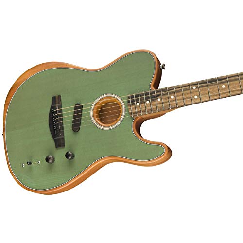 Fender Acoustasonic Telecaster Guitar, Surf Green, Ebony Fingerboard
