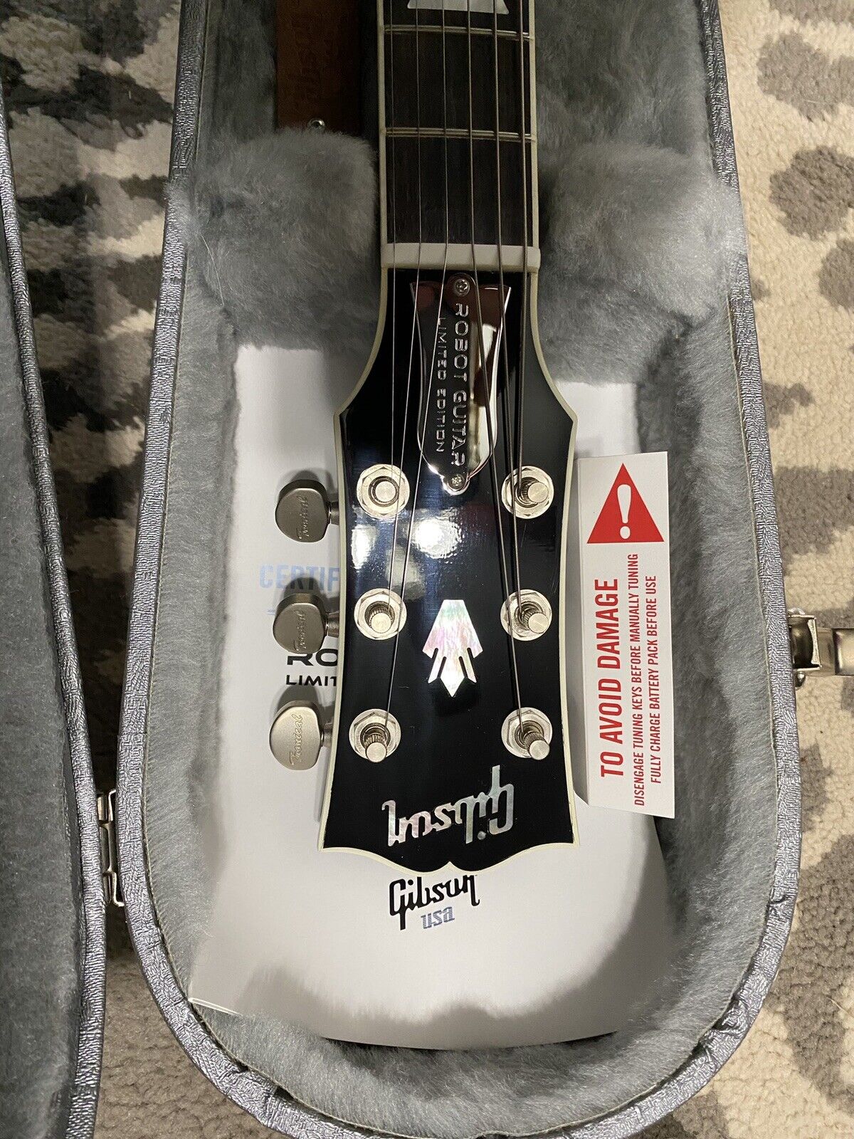 2007 Gibson Limited Edition Les Paul Robot Blue Silverburst