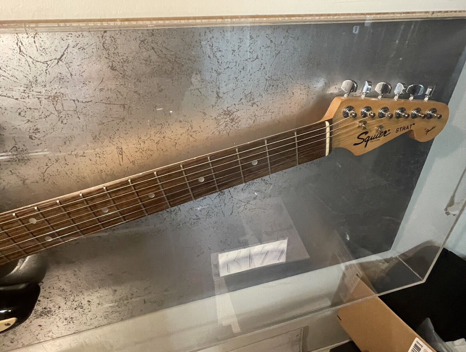 KISS Autographed Squier Strat Guitar with Case