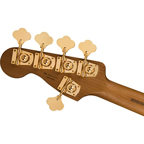 Fender Neon Yellow 5-String Jazz Bass, Maple Fingerboard