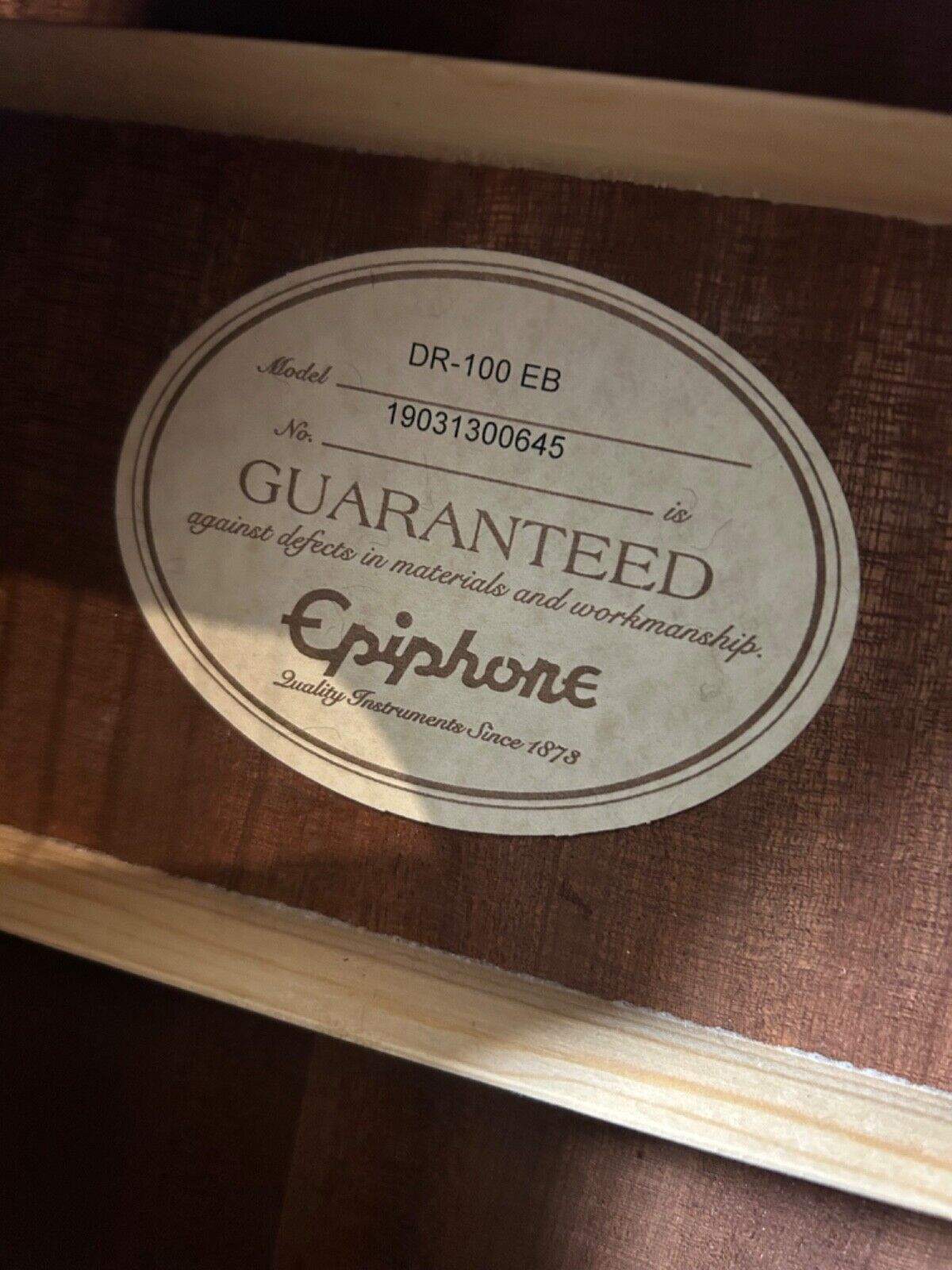 Luke Combs Autographed Epiphone Acoustic Guitar - Rare