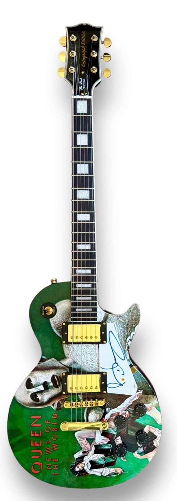 Brian May Signed Guitar Custom Graphics JSA COA