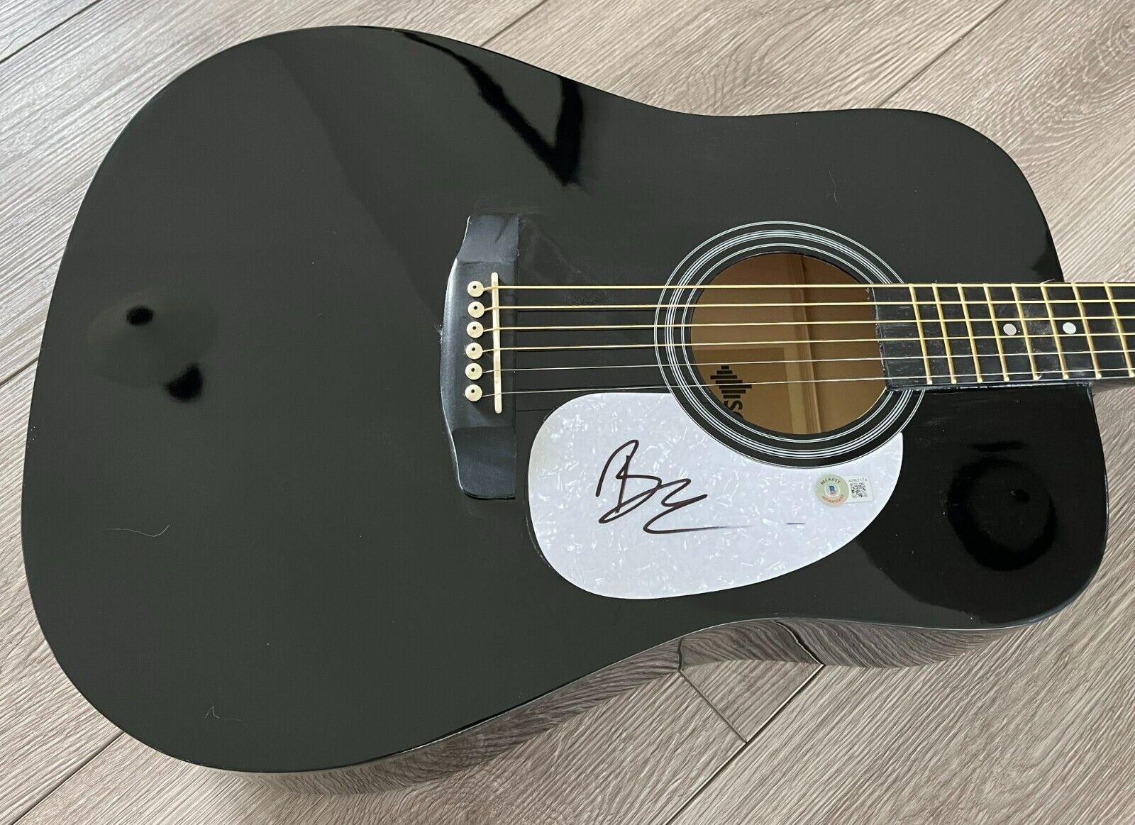 Billie Eilish Signed Acoustic Guitar with Video Proof