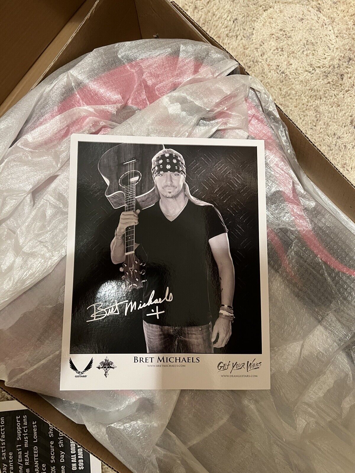 Bret Michaels Autographed Jorja Raine Guitar