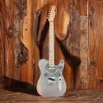 Fender Brad Paisley Telecaster Electric Guitar, Silver Sparkle