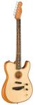 Fender Acoustasonic Telecaster Guitar, Natural, Ebony, Gig Bag