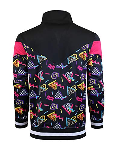 Retro Print Streetwear Jacket for Men