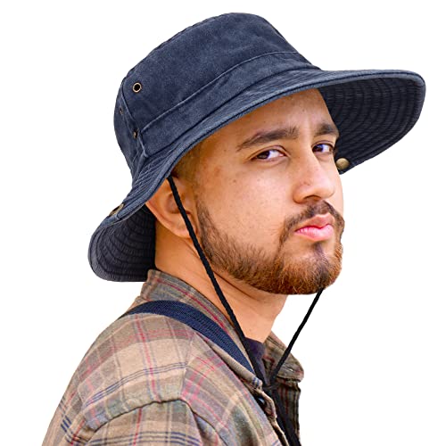 Unisex Retro Cotton Boonie Hat for Outdoor Summer