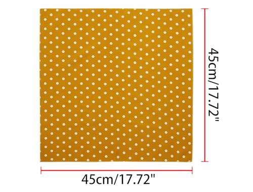 1950s Vintage Polka Dot Square Scarf - Ginger