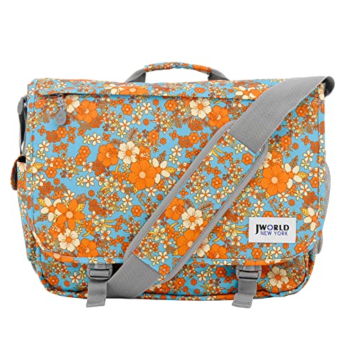 Vintage Retro Bloom Women's Laptop Messenger Bag