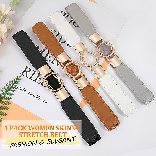 Women's Retro Stretch Waist Belt Set - 4 Colors