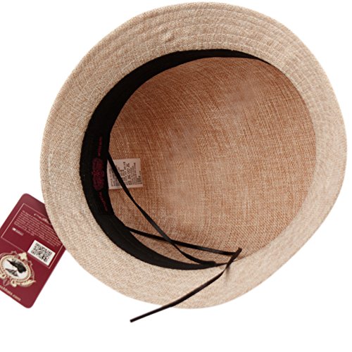 Lace-detailed Flowered Gatsby Linen Cloche Hat for Women