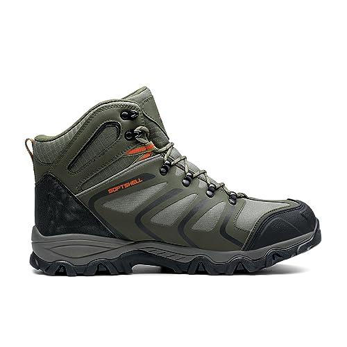 NORTIV 8 Men's Waterproof Hiking Boots - Army Green