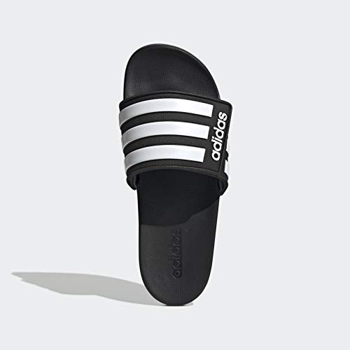 adidas Men’s Adilette Comfort Slides Sandals - Black/White