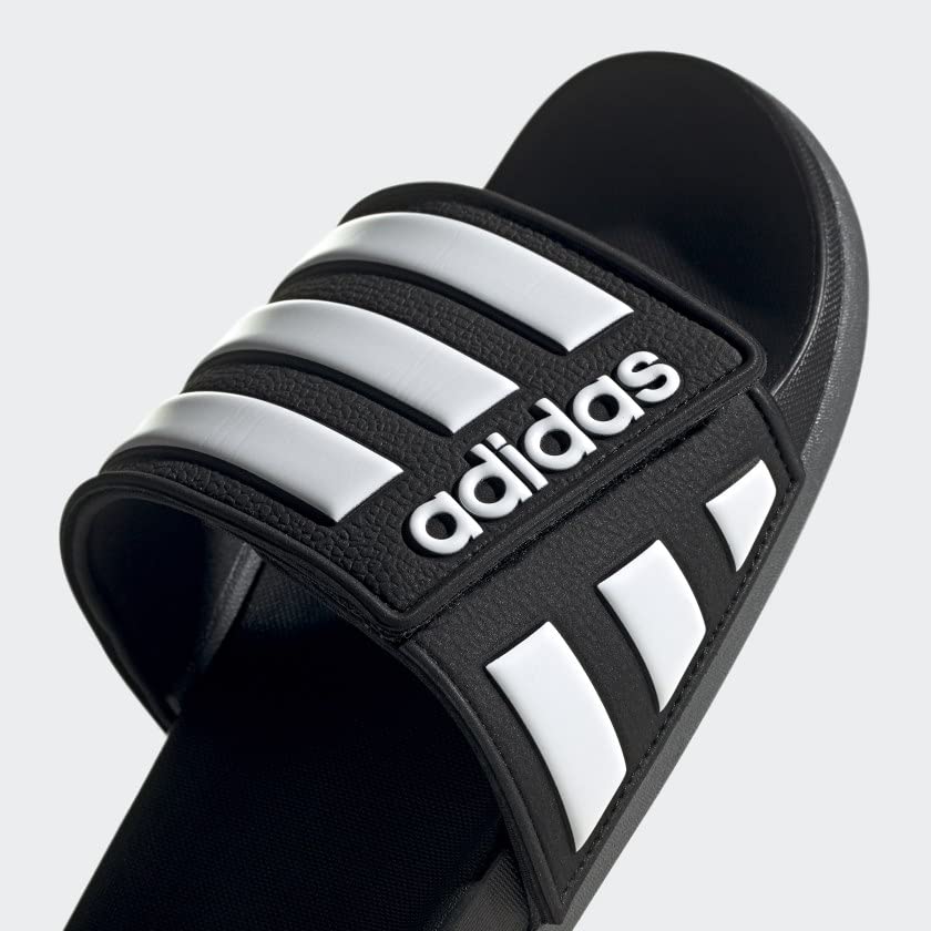 adidas Men’s Adilette Comfort Slides Sandals - Black/White