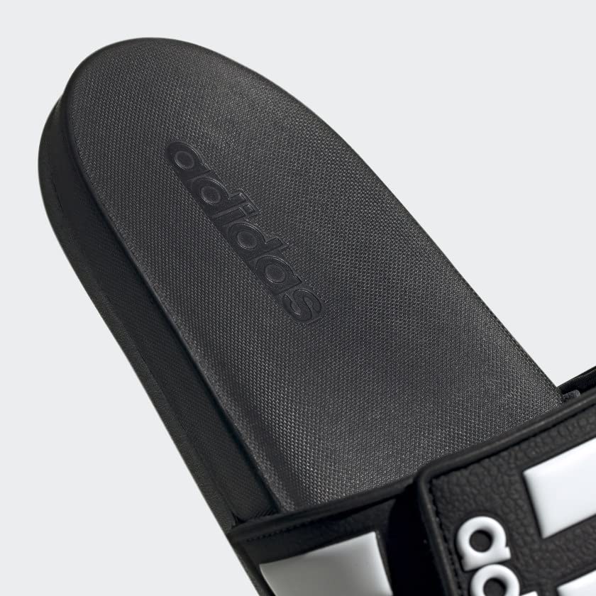 adidas Men’s Adilette Comfort Slides Sandals - Black/White