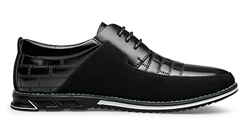 Premium Leather Men's Oxford Dress Shoes for Office