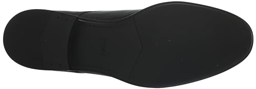 Black Leather Derby Oxford Shoes by BOSS, Size 9