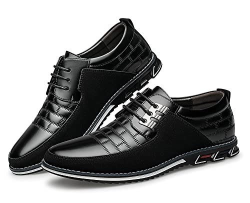 Premium Leather Men's Oxford Dress Shoes for Office