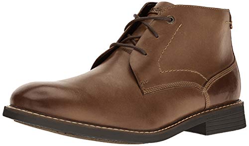 Rockport Men's Dark Brown Leather Chukka Boots
