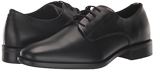 BOSS Men's Black Leather Derby Dress Shoe Oxford