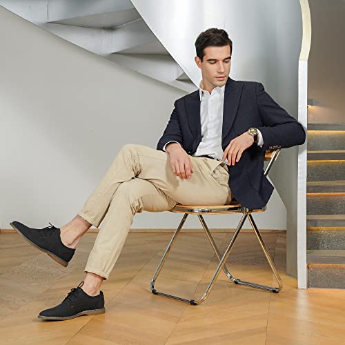 Jousen Men's Suede Business Casual Oxford Shoes