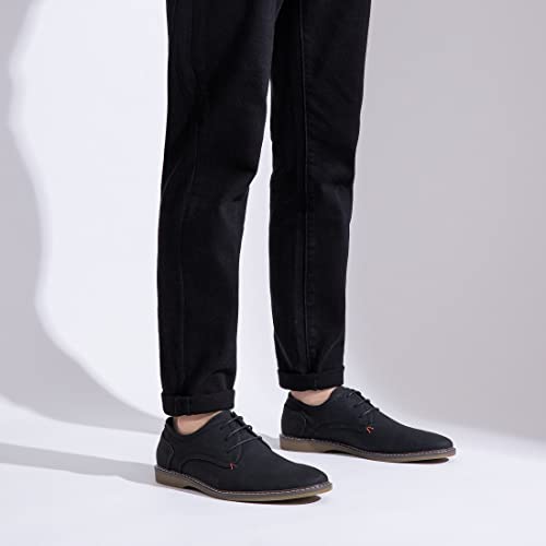 Jousen Men's Suede Business Casual Oxford Shoes