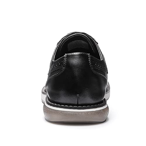 Bruno Marc Men's Black Oxford Dress Shoes, Size 13