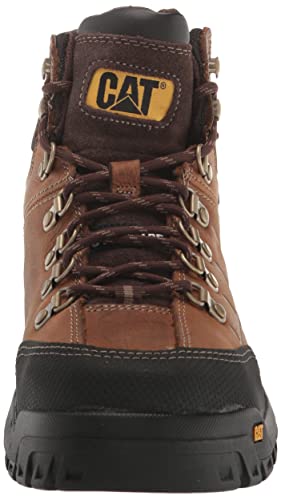 Cat Footwear Men's Waterproof Steel Toe Work Boot, Brown