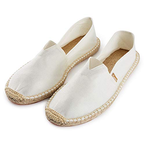 Kentti Men's Canvas Slip-On Espadrilles Apricot Size 10-10.5