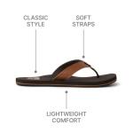 Reef Men's Twinpin Flip Flop - Brown, Size 11