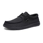 Black Bruno Marc Men's Breeze Loafers, Size 11
