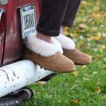 Acorn Men's Sheepskin Bootie Slippers