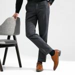 Jousen Men's Brown Oxford Dress Shoes