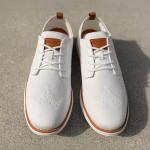 White Bruno Marc Men's Lightweight Oxfords Sneakers, Size 11