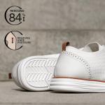 White Bruno Marc Men's Lightweight Oxfords Sneakers, Size 11