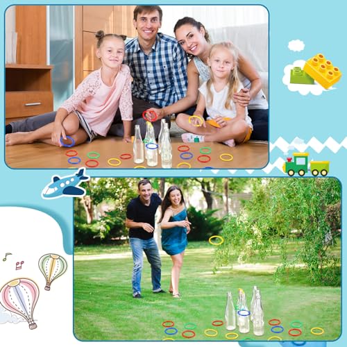 72 Pcs Ring Toss Game: Outdoor Carnival Fun