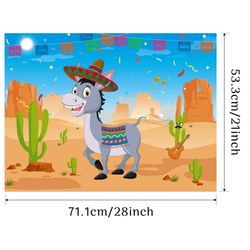 Mexican Fiesta Pin The Tail on Donkey Game