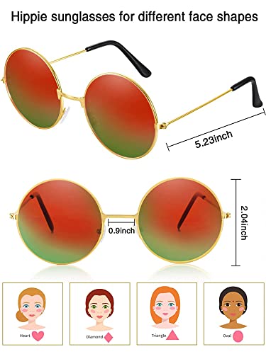 Hippe Costume Accessory Set with Peace Sign Necklaces