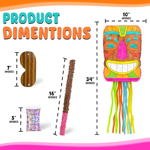 Tropical Luau Party Decorations Small 4-Piece Set