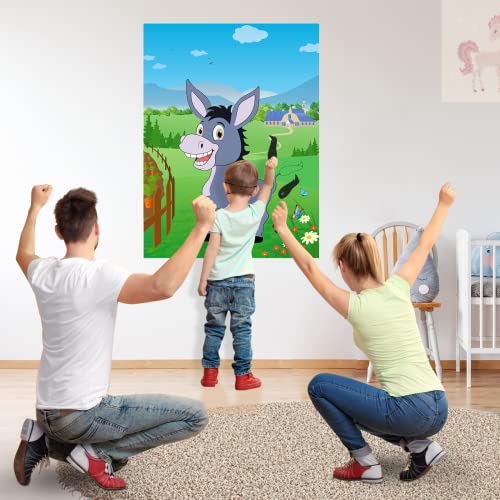 Pin the Tail on the Donkey Game, 48 Tails