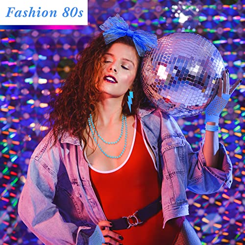 80s Costume Accessories Set for Halloween Women Neon Party