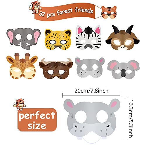 Animal Masks for Kids Jungle Safari Theme Party