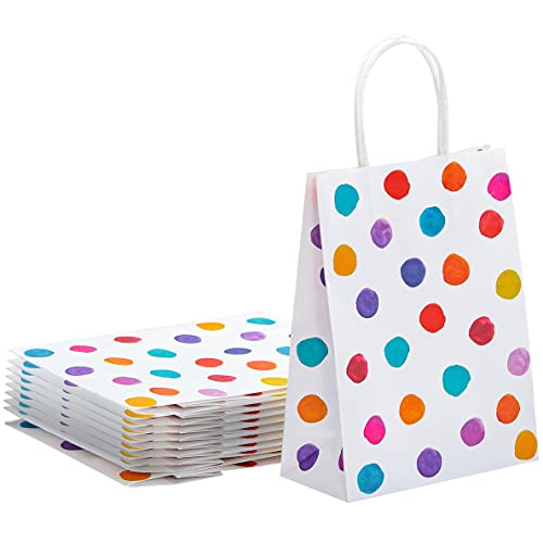 24 Pack 9" Small Polka Dot Party Favor Bags