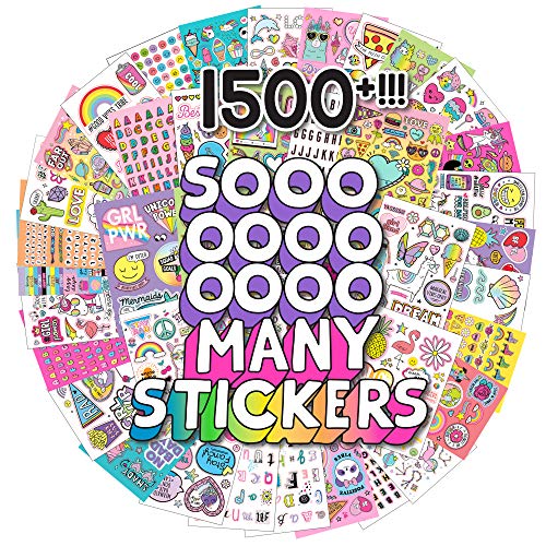 1500+ Kawaii Y2K Stickers: Positivity Quotes, Sweet Treats
