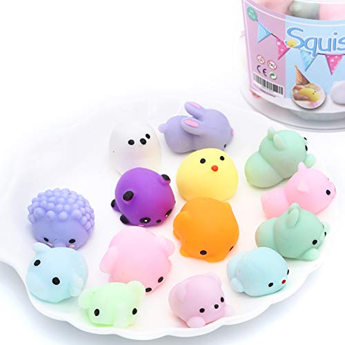 24pc Easter Party Favors: Mini Kawaii Squishies Stress Reliever