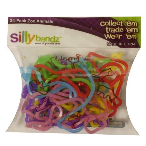 24 Pack of Silly Bandz Zoo Animals